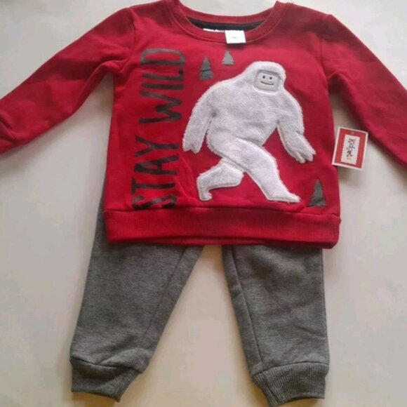 Baby Boys 2 Piece Jogger Set Size 12 Months New - Picture 2 of 6